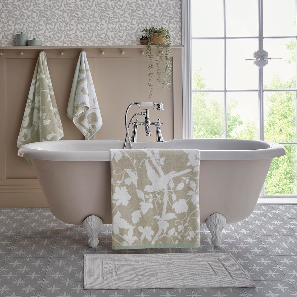 Oriental Garden Towels by Laura Ashley in Dove Grey